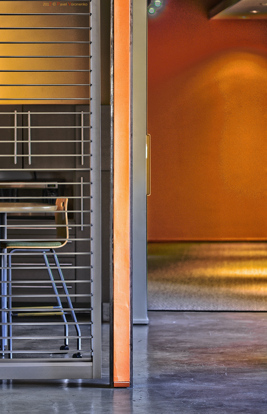 Interior details in Orange