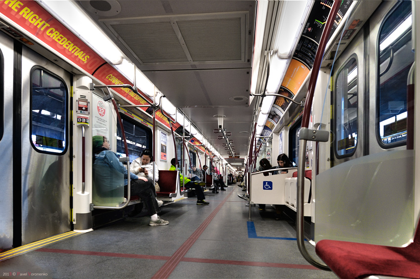 TTC Subway Train interior