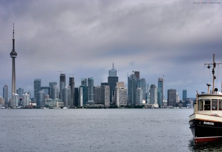 Downtown Toronto. View from Toronto Island